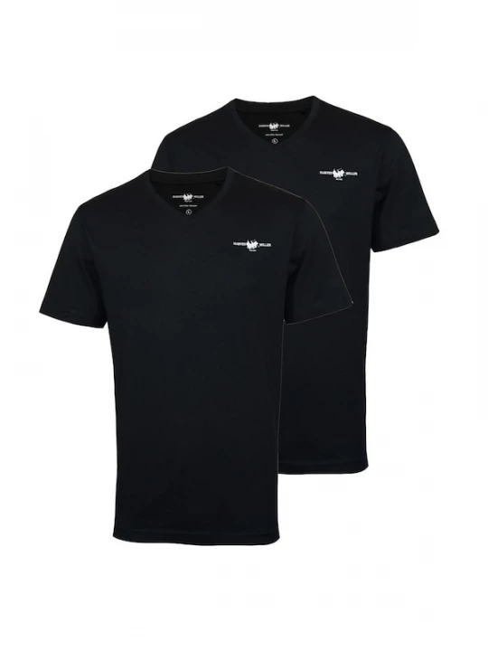 Foto van product HARVEY MILLER Shirt zwart / wit
