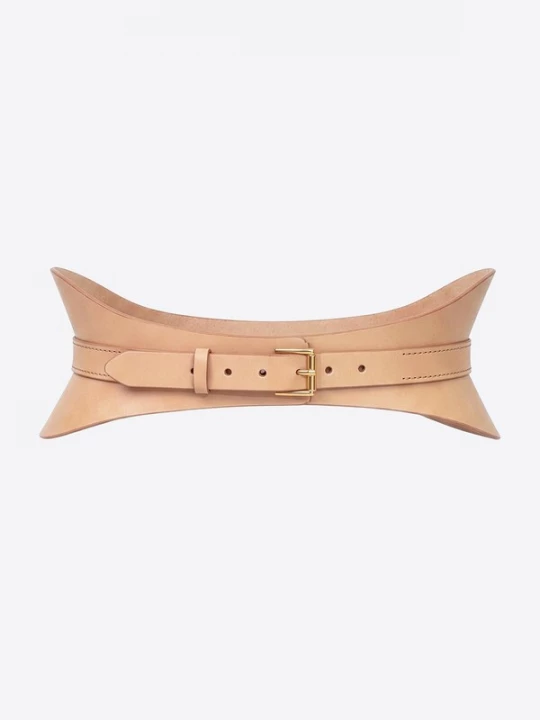 Foto van product Haute Cuir Riem 'Crescent Corset Belt' nude
