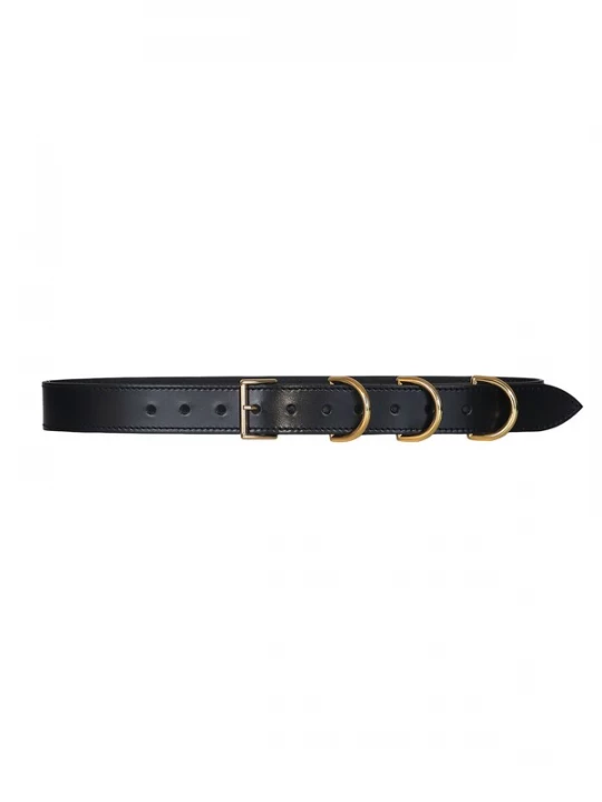 Foto van product Haute Cuir Riem 'D Ring Waist Belt' zwart