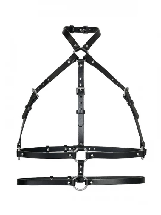 Foto van product Haute Cuir Riem 'Double Belt Chest Harness' zwart