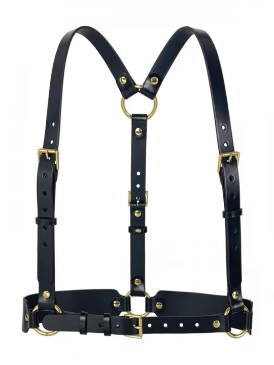 Foto van product Haute Cuir Riem 'Harness' zwart