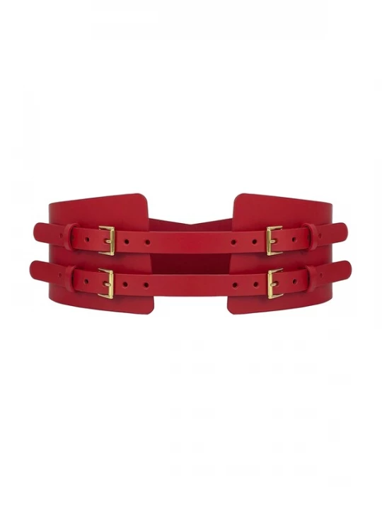 Foto van product Haute Cuir Riem 'Maia Corset' rood