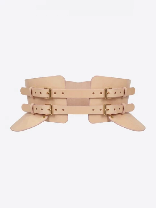 Foto van product Haute Cuir Riem 'Peplum Maia Corset Belt' nude