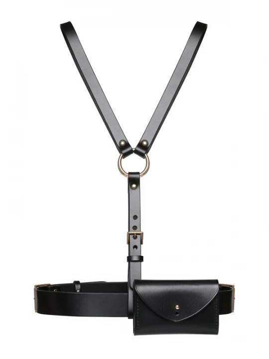 Foto van product Haute Cuir Riem 'Prestige Harness Bag' zwart