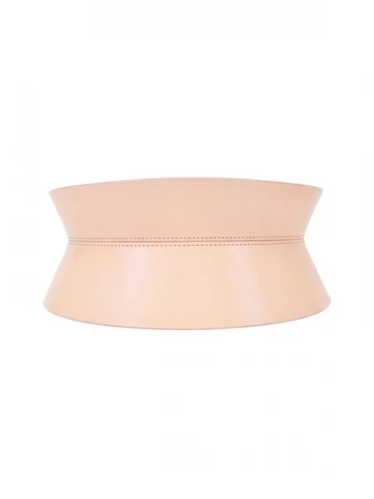 Foto van product Haute Cuir Riem 'Rounded Hourglass Corset Belt' crème