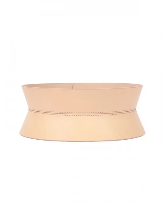 Foto van product Haute Cuir Riem 'Sablier Corset Belt' crème