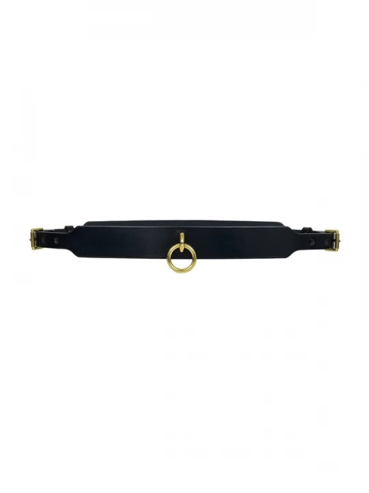 Foto van product Haute Cuir Riem 'Skinny Ringed Belt' zwart