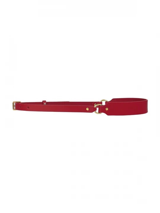 Foto van product Haute Cuir Riem 'Slim Harness Belt' rood