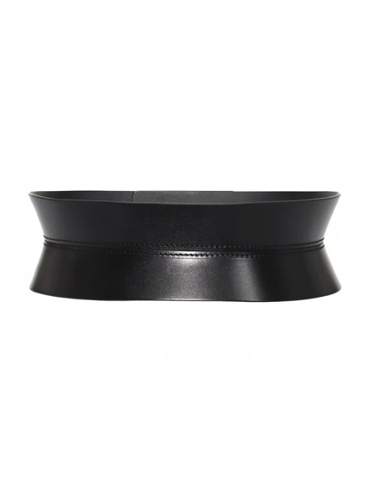Foto van product Haute Cuir Riem 'Slim Sablier Corset Belt' zwart