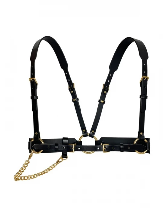 Foto van product Haute Cuir Riem 'Tara Chain Harness' zwart