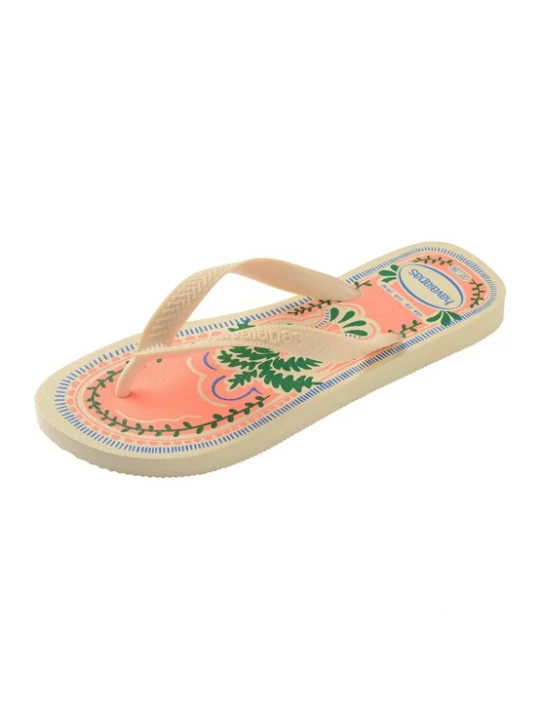 Foto van product HAVAIANAS Teenslipper 'Top Summer Vibes' crème / blauw / groen / koraal