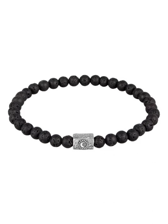 Foto van product Haze&Glory Armband 'Lava' zwart / zilver