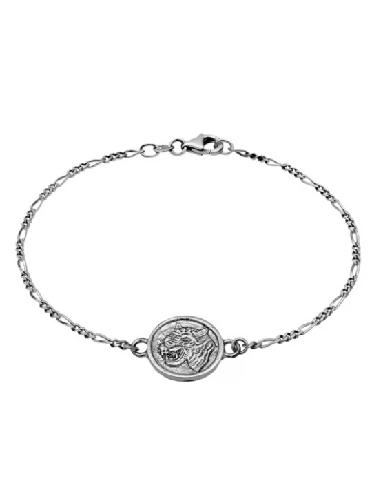 Foto van product Haze&Glory Armband 'Tiger' zilvergrijs / zilver