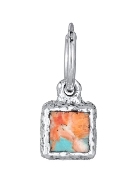 Foto van product Haze&Glory Hangers 'Viereck' turquoise / koper / zilver