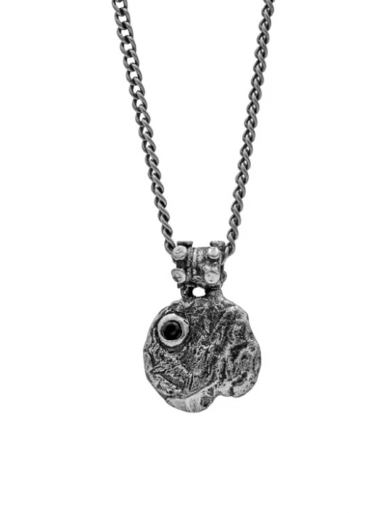 Foto van product Haze&Glory Ketting 'Black Circle' zwart / zilver