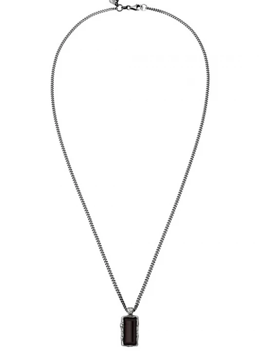 Foto van product Haze&Glory Ketting 'Onyx' zwart / zilver