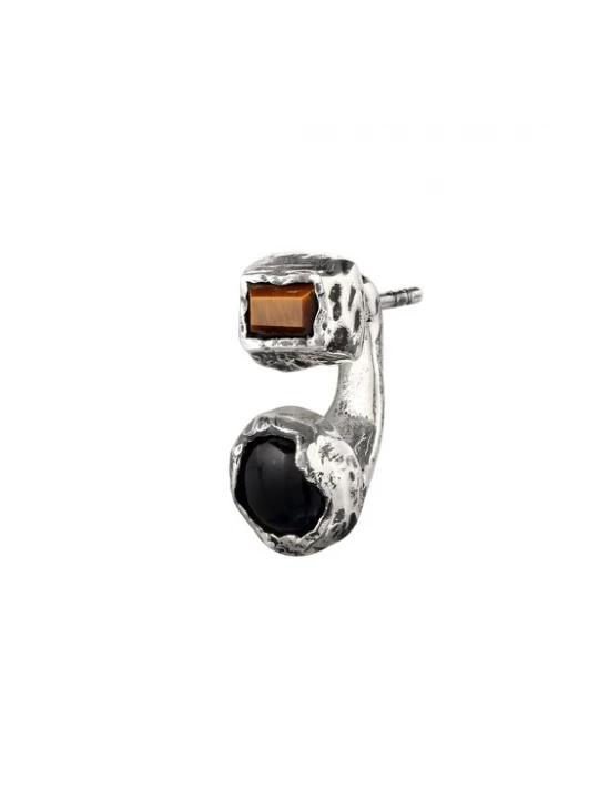 Foto van product Haze&Glory Oorbel '2-in1-Ear-Jacket' zilver