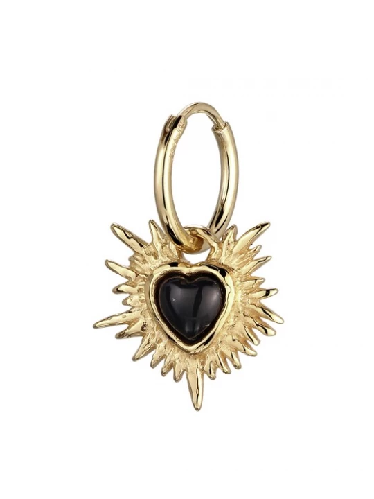 Foto van product Haze&Glory Oorbel 'Flaming Heart' goud