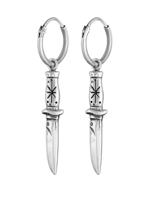 Foto van product Haze&Glory Oorbel 'Knife' zilver