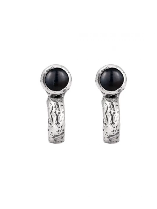 Foto van product Haze&Glory Oorbel zwart / zilver