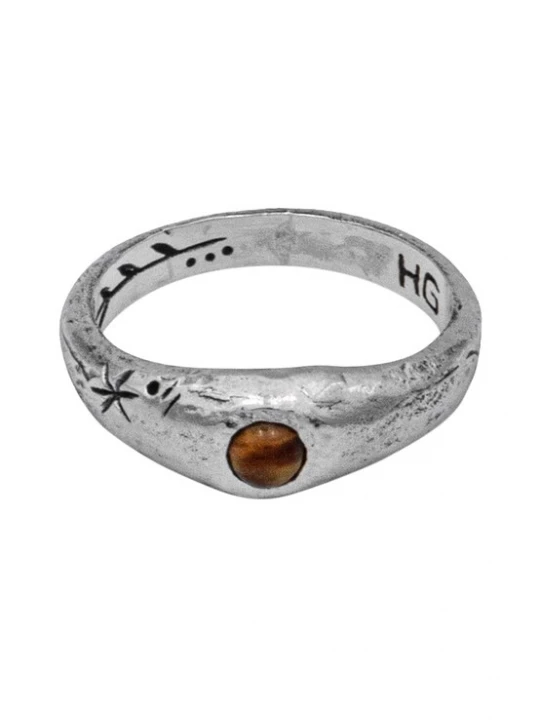Foto van product Haze&Glory Ring 'Cast Away' oker / zilver