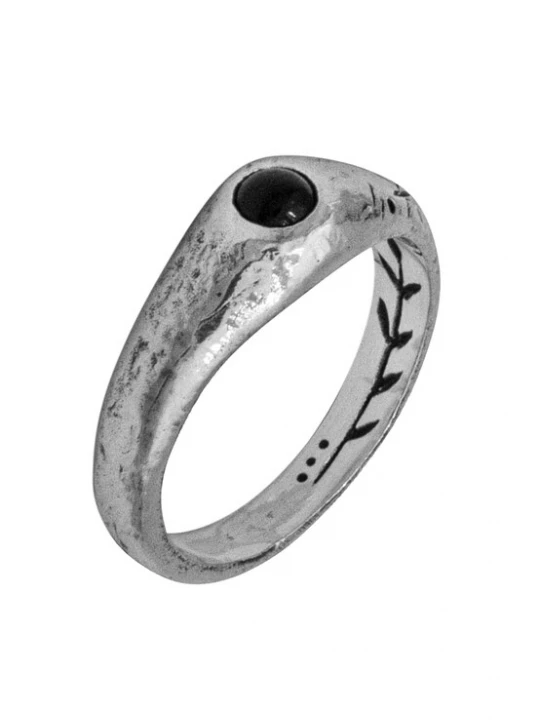 Foto van product Haze&Glory Ring 'Cast Away' zilvergrijs / zwart