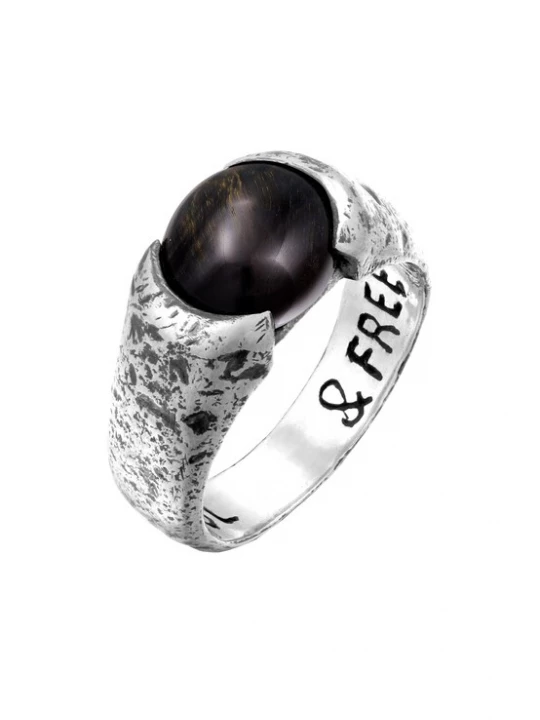 Foto van product Haze&Glory Ring donkerblauw / zilver