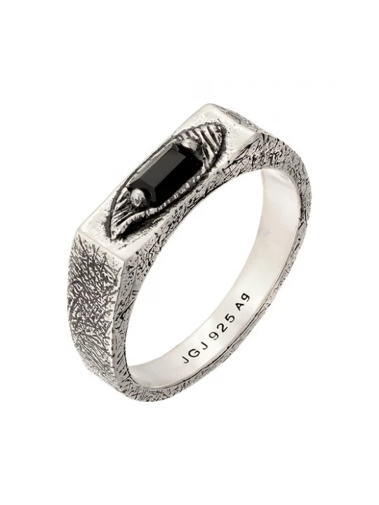 Foto van product Haze&Glory Ring 'Onyx' zilver