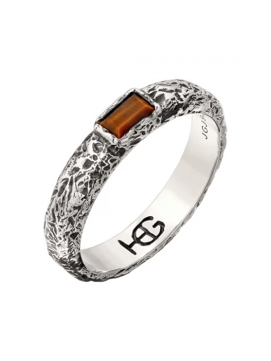 Foto van product Haze&Glory Ring 'Tigers Eye' zilver