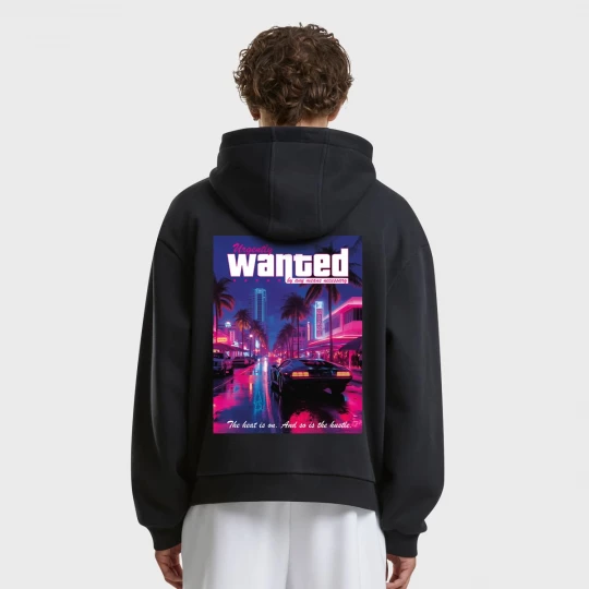 Foto van product Heat Is On Fluffy Hoody Mister Tee zwart