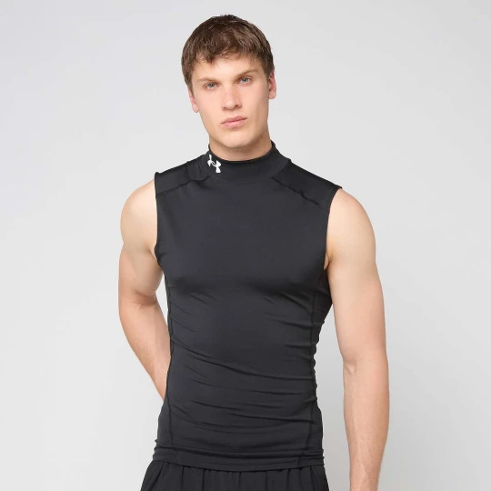 Foto van product HeatGear® Compression Mock Sleeveless Under Armour zwart