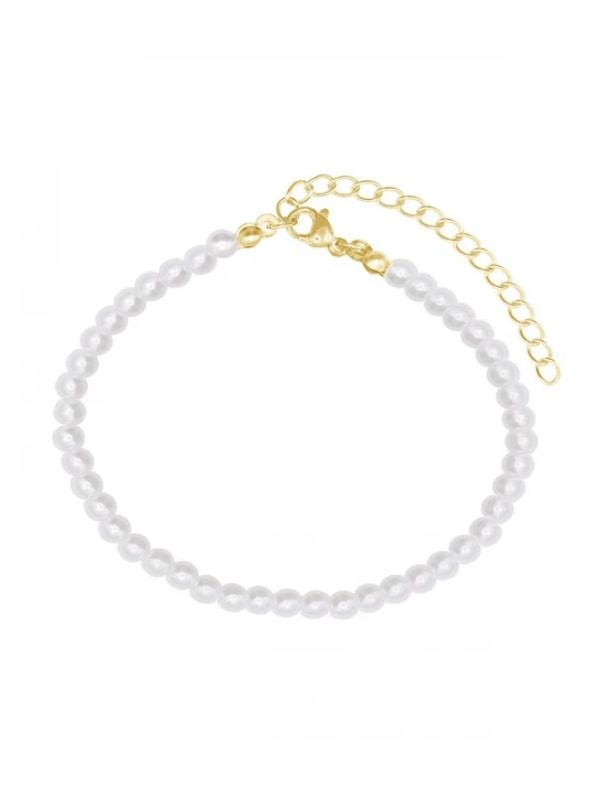 Foto van product Heideman Armband 'Blake' goud / parelwit