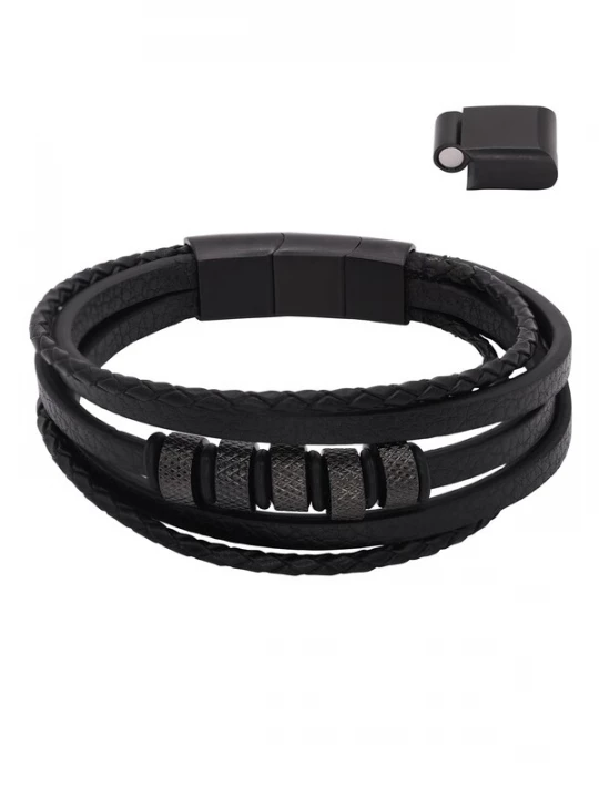 Foto van product Heideman Armband 'Casper' zwart