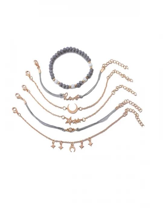 Foto van product Heideman Armband goud / grijs / zilver
