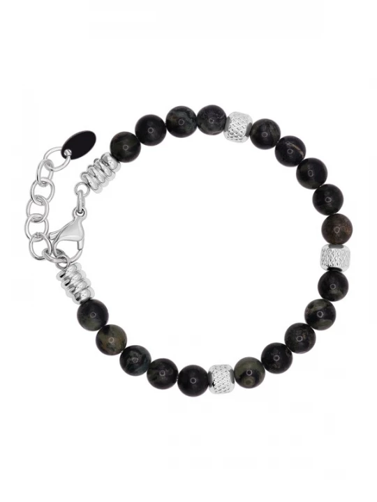 Foto van product Heideman Armband 'Iven' zwart / zilver