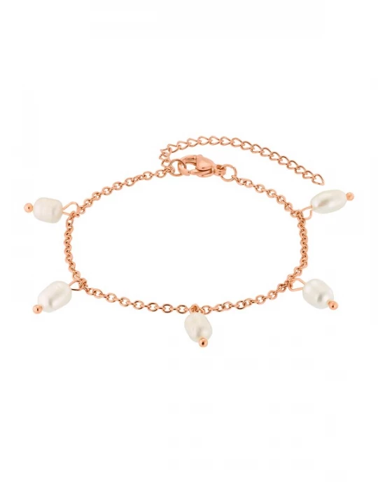 Foto van product Heideman Armband 'Jane' rose-goud / parelwit
