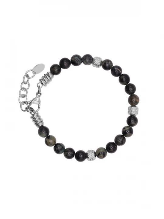 Foto van product Heideman Armband 'Javier' zwart / zilver