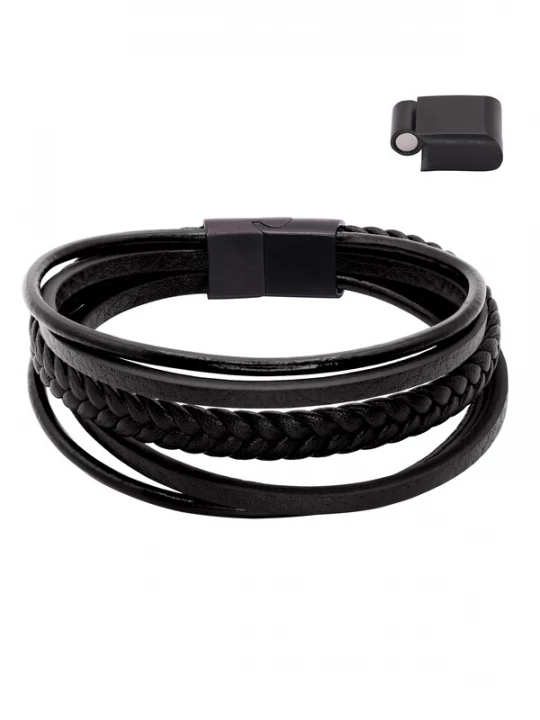 Foto van product Heideman Armband 'Joris' zwart