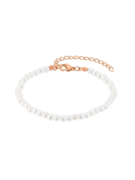 Foto van product Heideman Armband 'Juliane' rose-goud / wit
