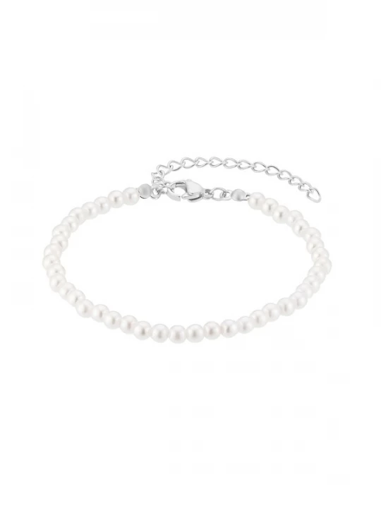 Foto van product Heideman Armband 'Juliane' zilver / parelwit