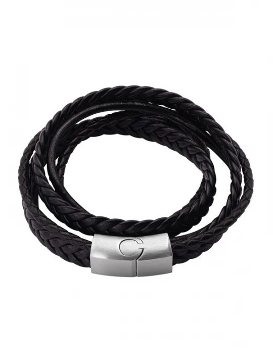 Foto van product Heideman Armband 'Lewis' zwart / zilver
