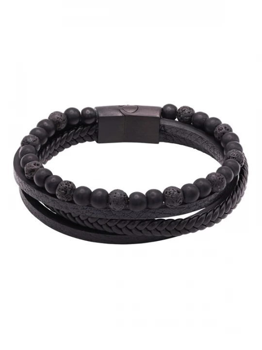 Foto van product Heideman Armband 'Lino' zwart