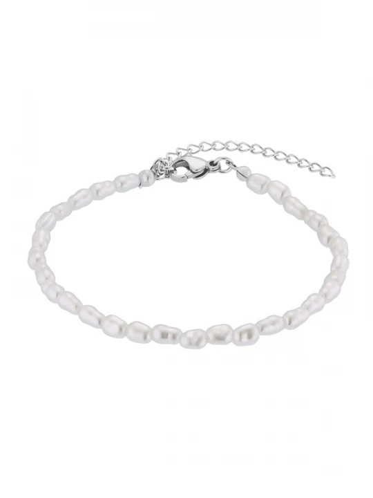 Foto van product Heideman Armband 'Marta' zilver / parelwit