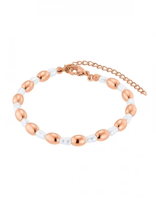 Foto van product Heideman Armband 'Maya' rose-goud / parelwit