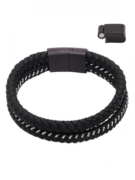 Foto van product Heideman Armband 'Timon' zwart