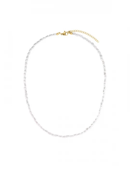 Foto van product Heideman Ketting 'Aaron' goud / parelwit