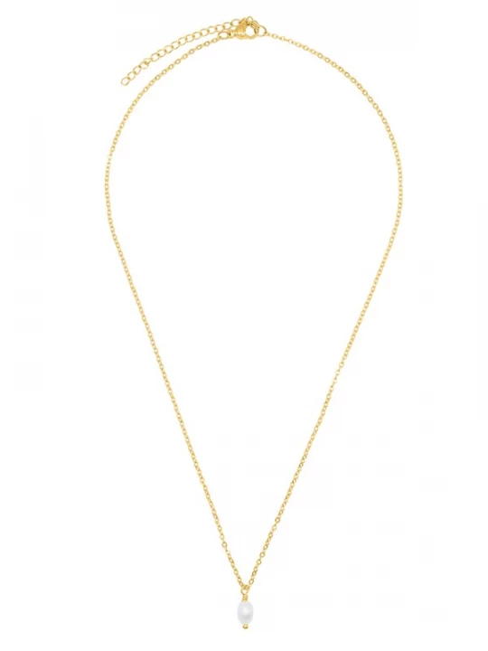 Foto van product Heideman Ketting 'Mick' goud / parelwit