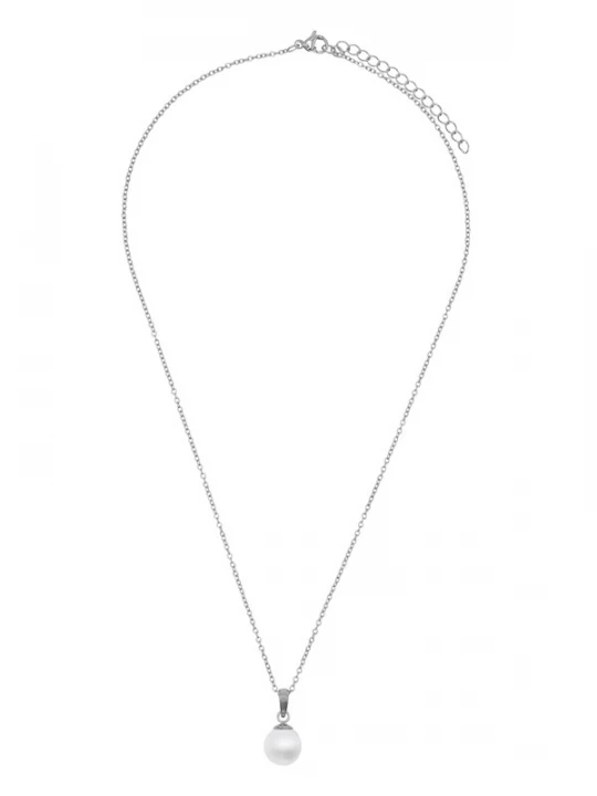 Foto van product Heideman Ketting 'Nico' zilver / parelwit