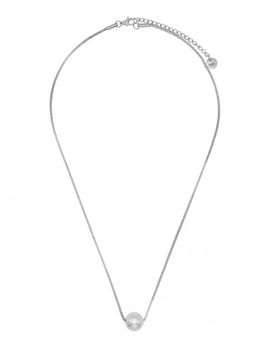 Foto van product Heideman Ketting 'Pepe' zilver / parelwit