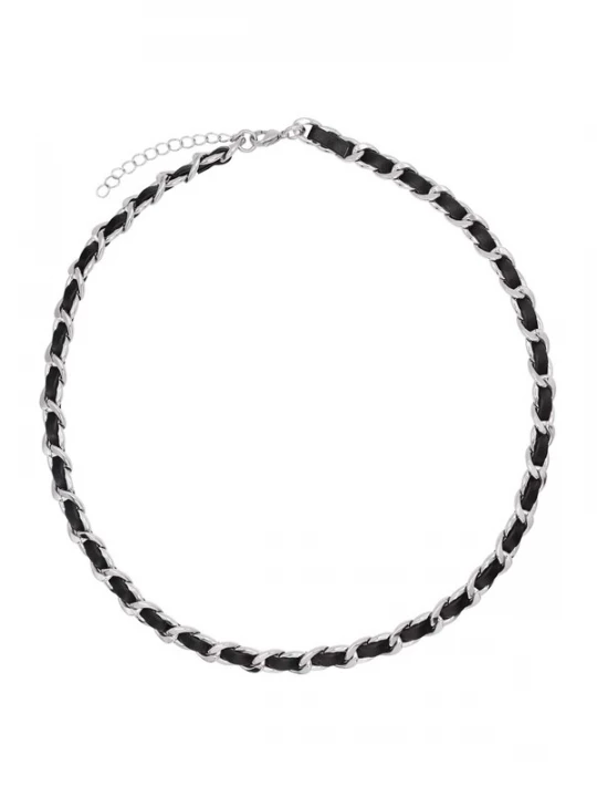 Foto van product Heideman Ketting 'Robin' zwart / zilver